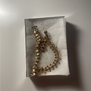 Vintage Pennino signed 3D linked baguette necklase and earrings ✨